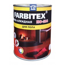 Краска для пола ПФ-266 красно-коричневая FARBITEX 0,9 кг.